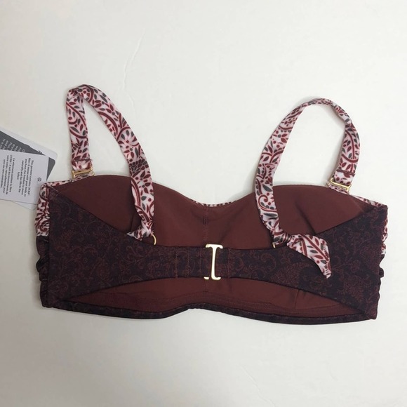 NWT athleta aqualux batik bandeau bikini top - Picture 7 of 10
